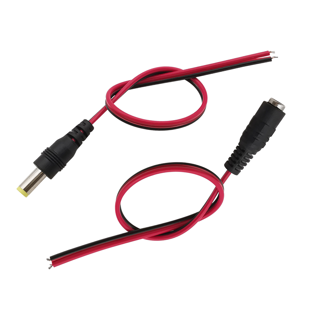 Cavo Prolunga DC 5,5x2,1mm Femmina-Femmina 2 Piedi | 18AWG | Per CCTV E Alimentazione