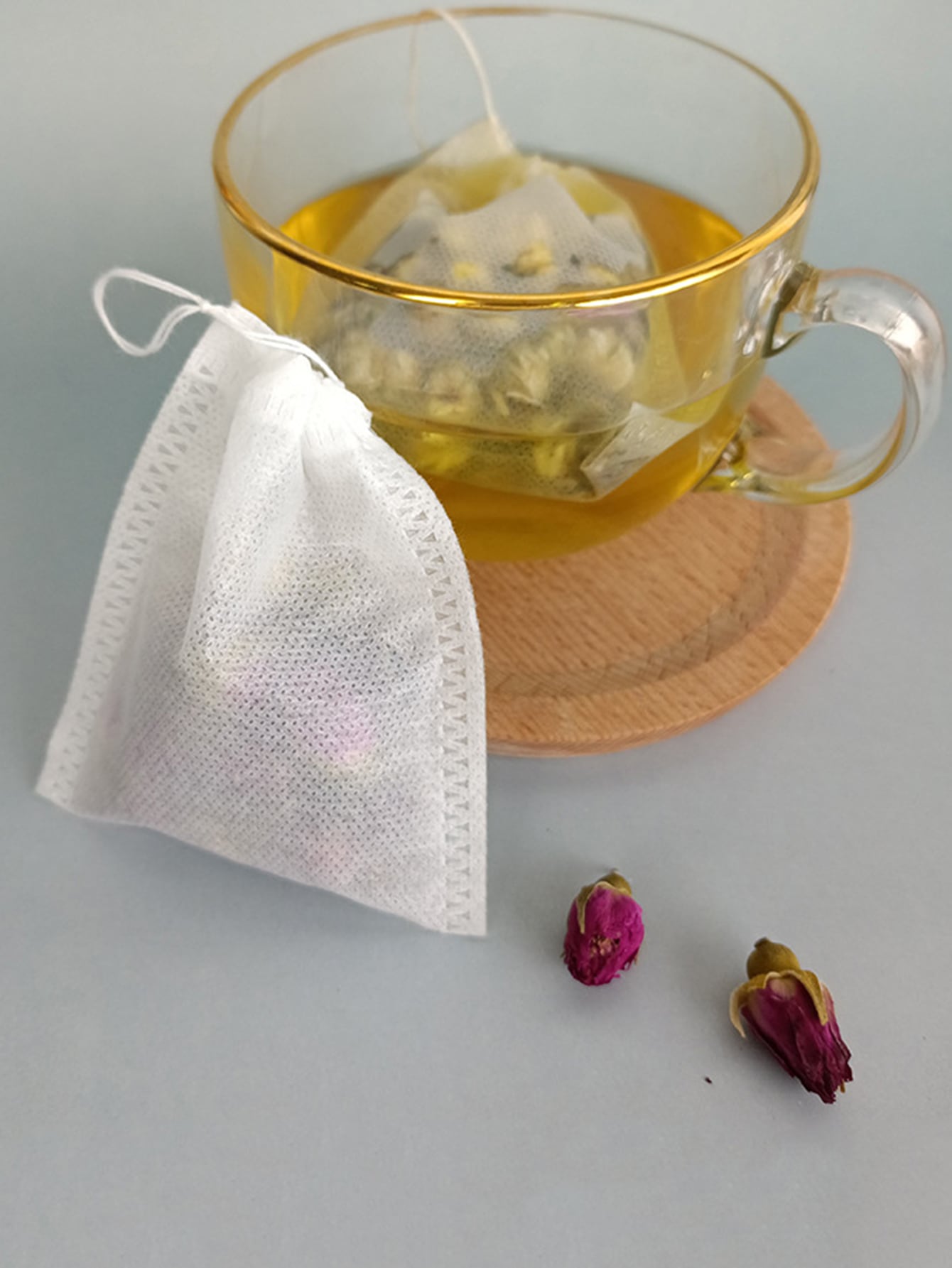 Somnus feng   100 Pcs Disposable Tea Bags Filter Bags for Tea Infuser with String Heal Seal, Food Grade Non woven Fabric Spice Filters Teabags phone case. 