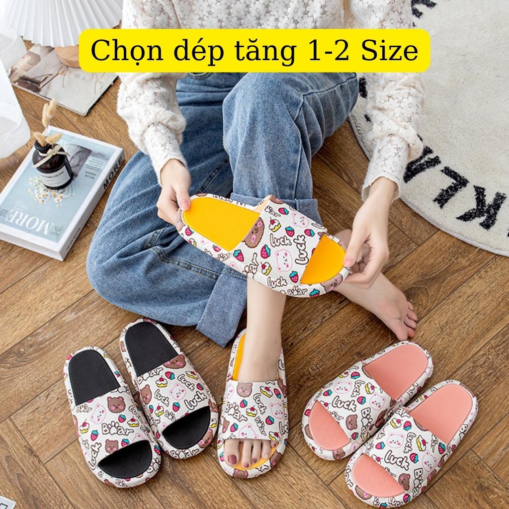 Dép nữ hình gấu LUCK cực xinh, mềm êm