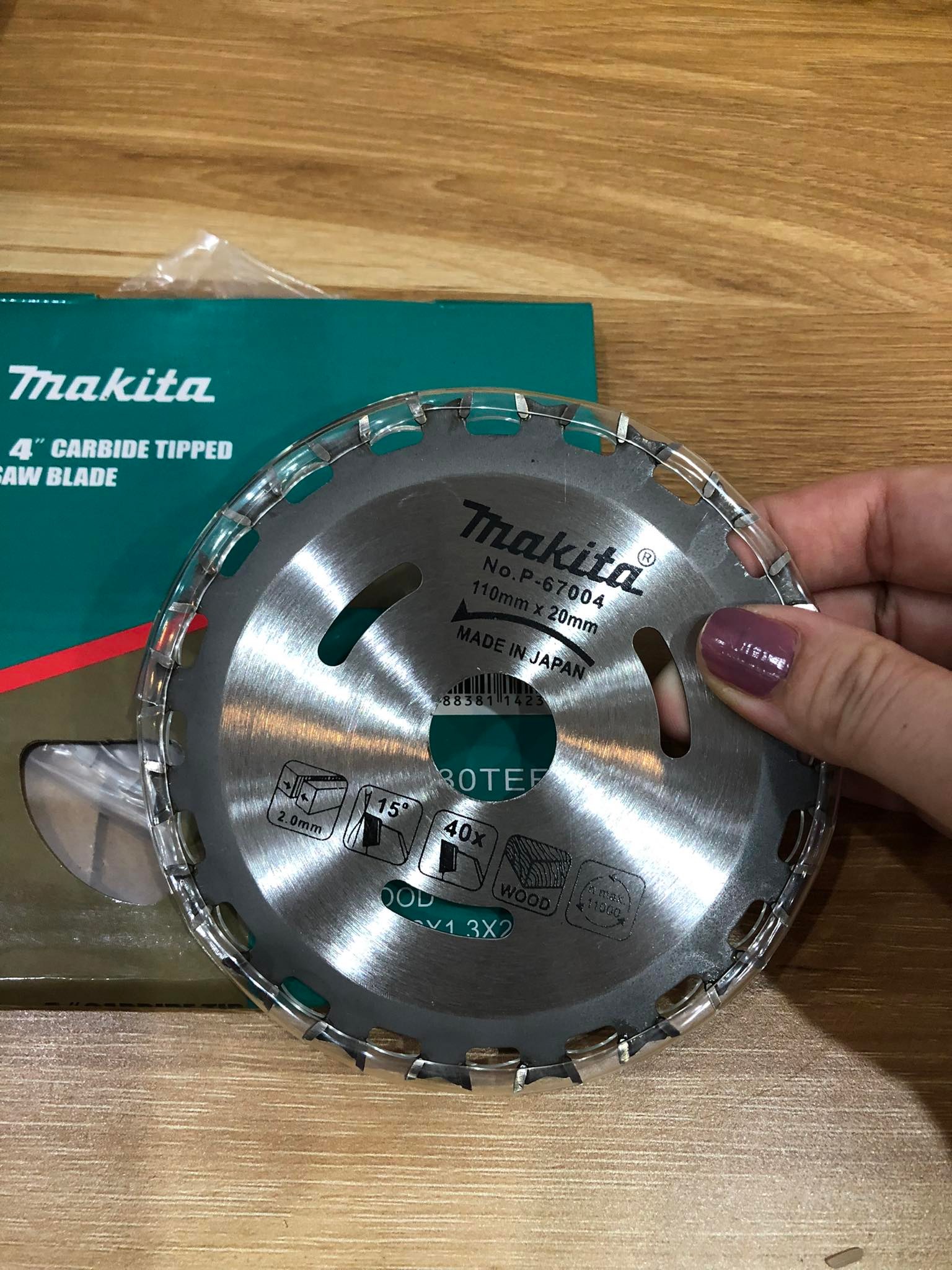 lưỡi cắt gỗ makita 2 mặt phi d110mm
