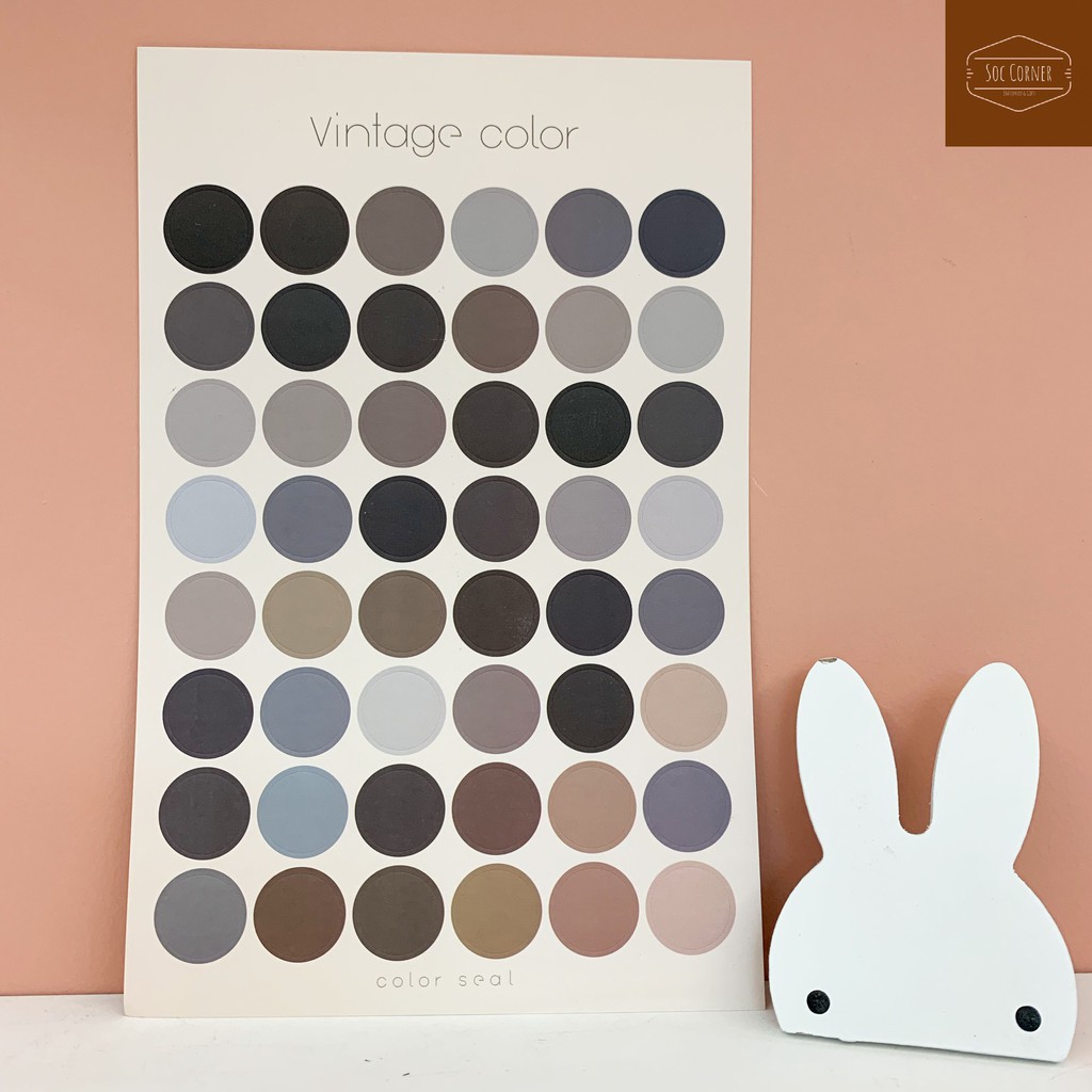 1 tờ sticker tròn morandi round sticker