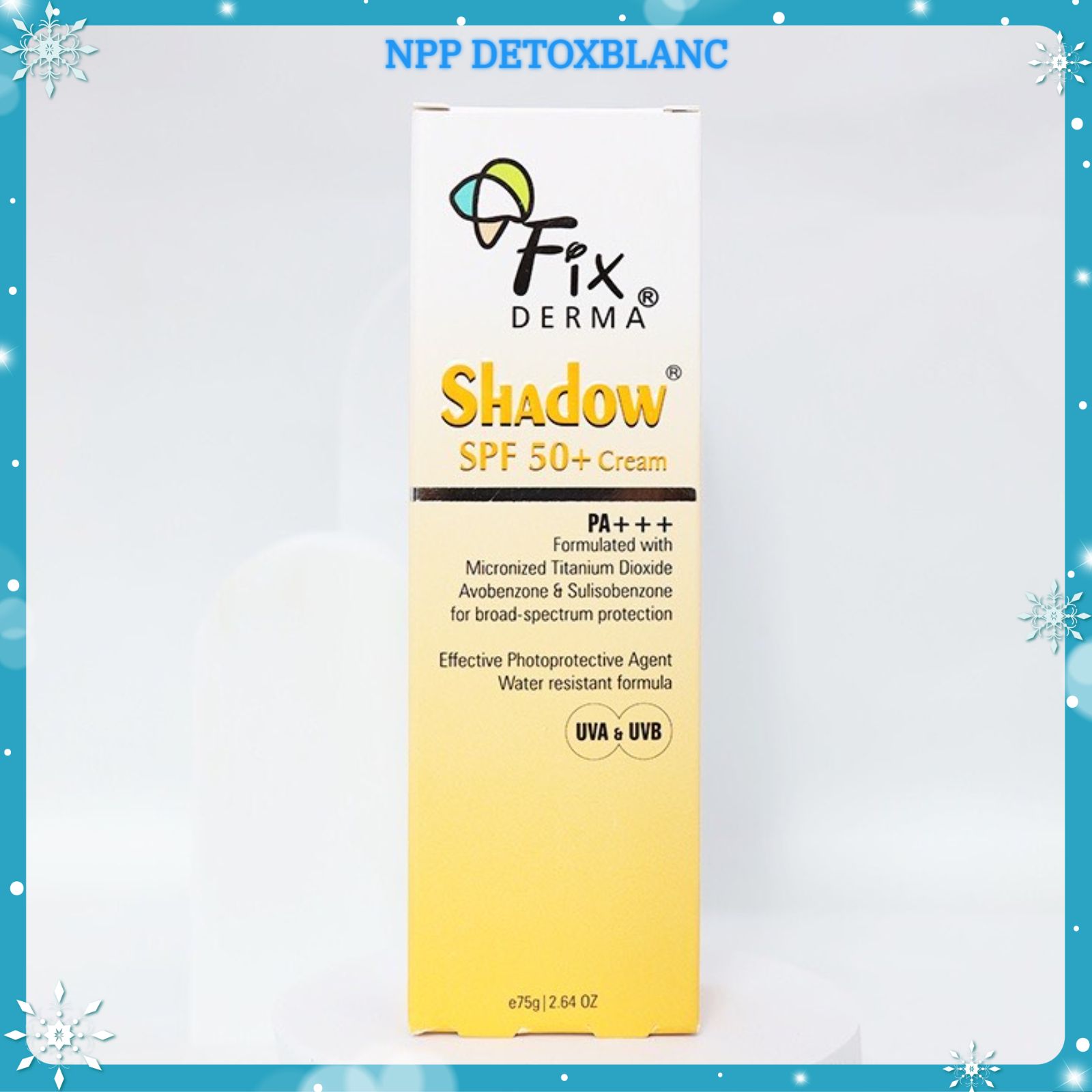 Kem chống nắng Fixderma Shadow SPF 50+ PA+++ 75g