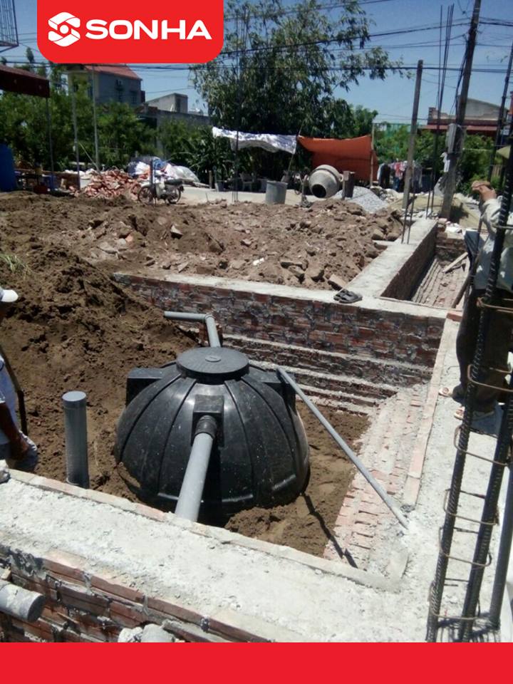 Bể phốt thông minh Septic Sơn Hà 2500 Lít