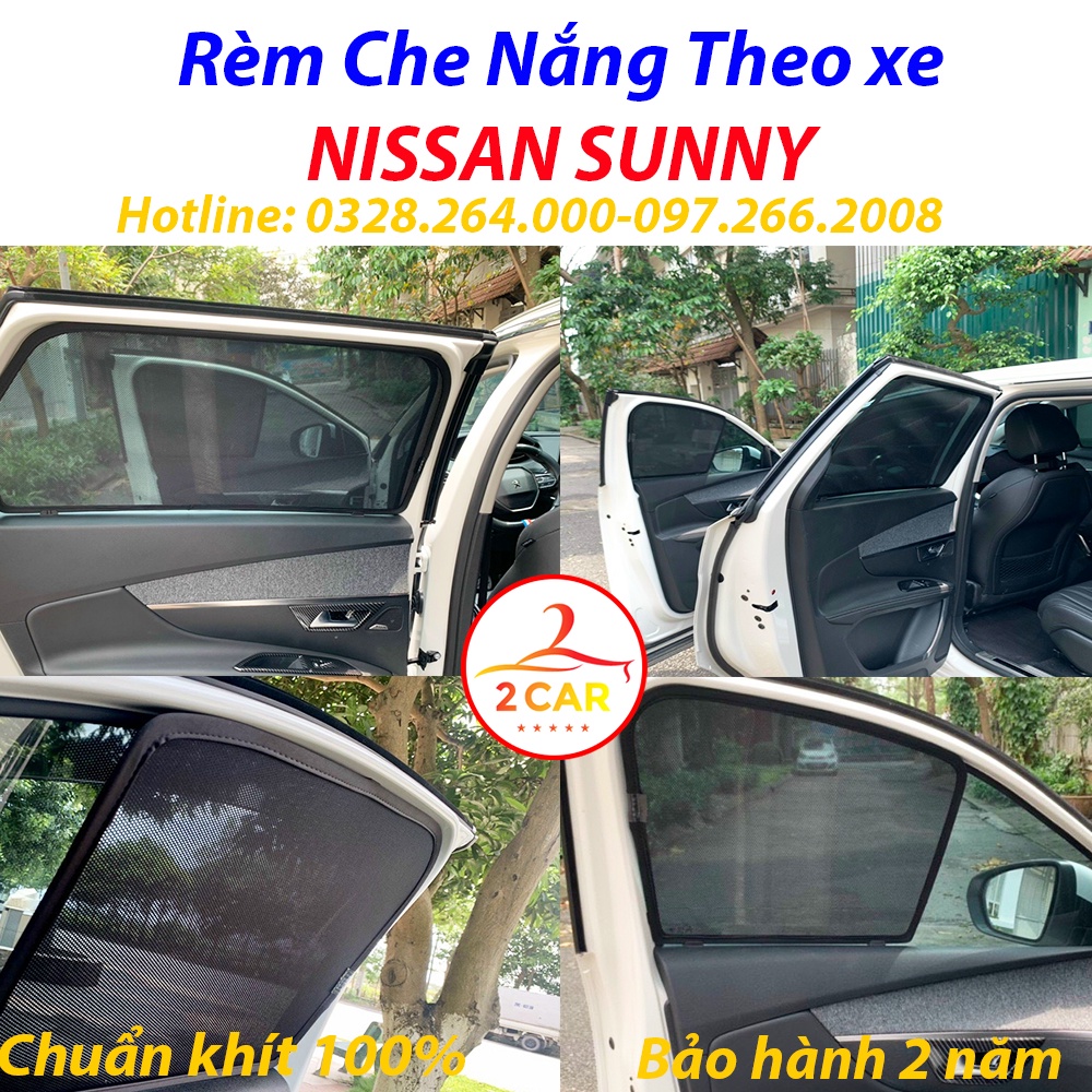 Rèm Che Nắng Xe Nissan Sunny, Rèm Chắn Nắng Xe Nissan Sunny , Chuẩn Khít Theo Xe - Bảo Hành 2 Năm