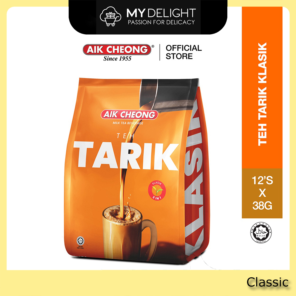 Melaka Aik Cheong Teh Tarik Milk Tea No Sugar Kosong 2 In 1 Classic 3 ...