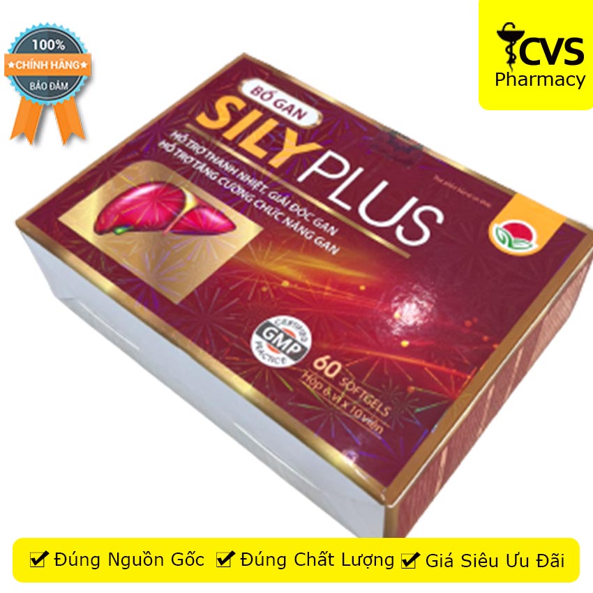 Bổ gan sily plus giải độc gan, bảo vệ gan 60 viên - cvspharmacy