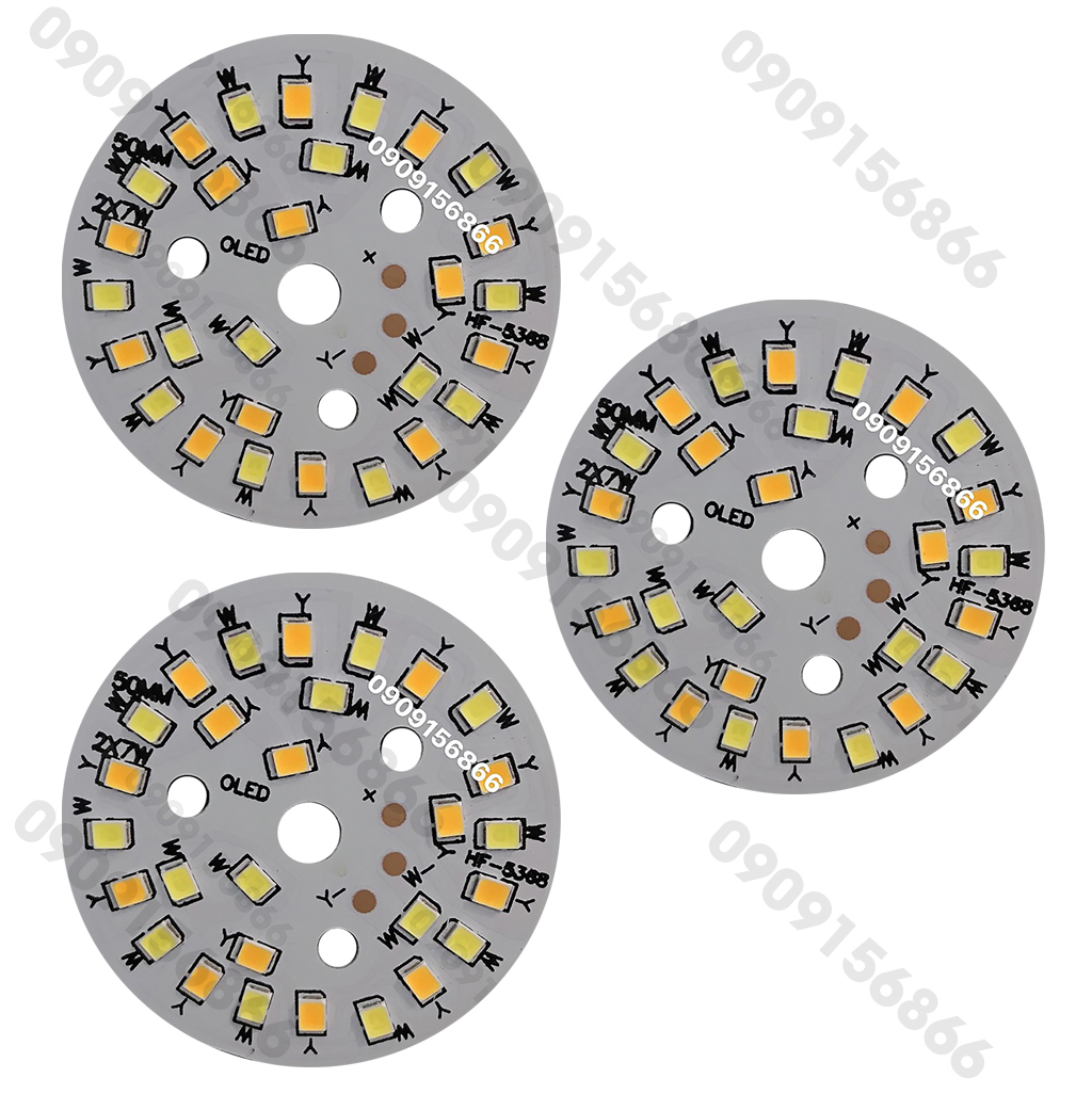 Led vỉ tròn 7w - 3 màu