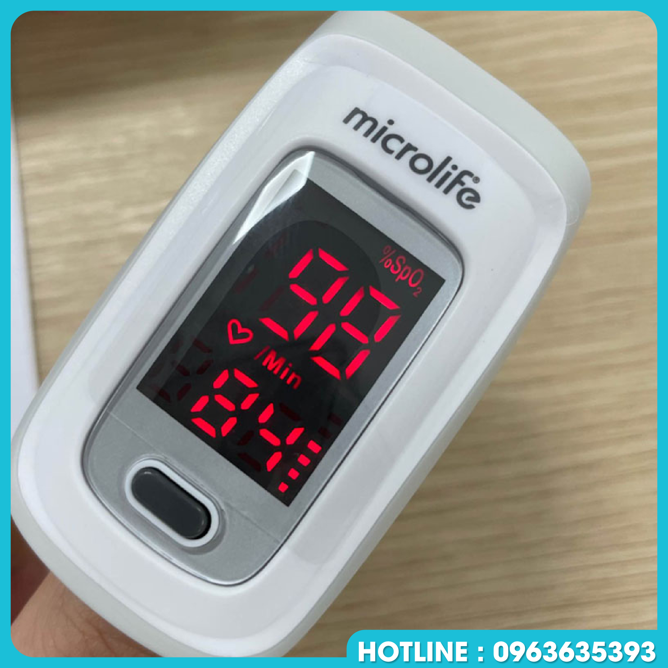 Máy đo spo2 nồng độ oxy trong máu Microlife( bảo hành chính hãng 12 tháng)