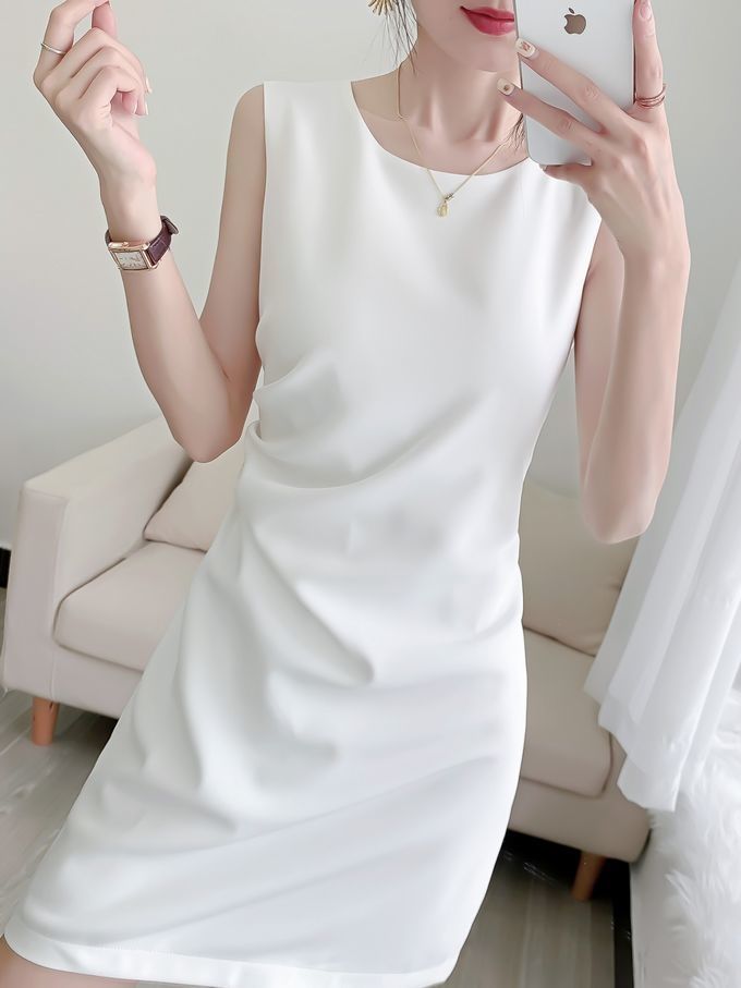 Women's Sleeveless Dress Summer Slim Dress
