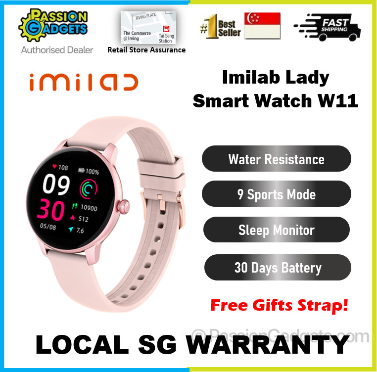 Reloj Smart Watch Xiaomi Imilab W11 Lady Malla Compatible