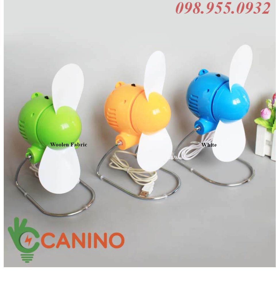 Quạt con cóc mini cắm cổng USB 5V Canino