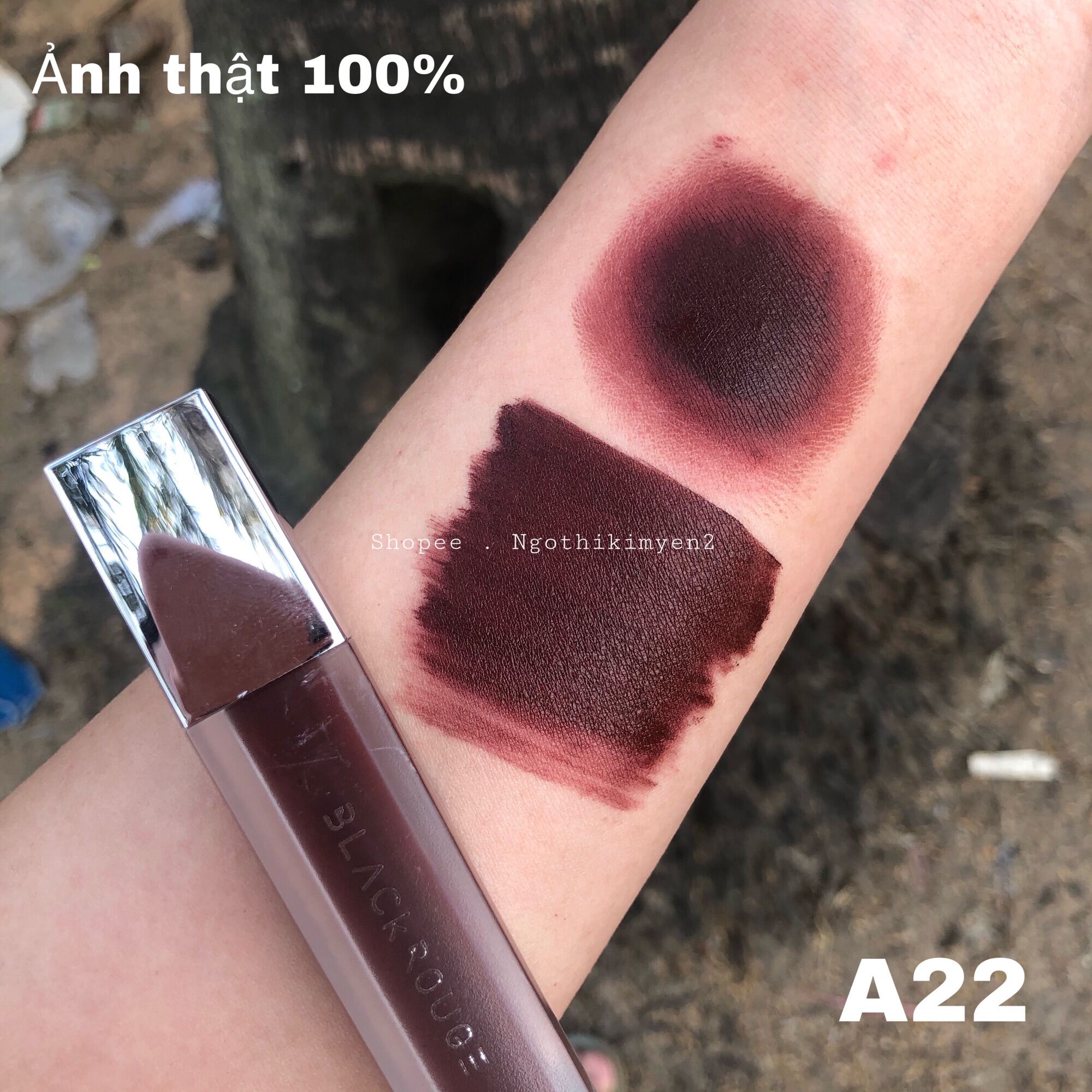 Son Black Rouge A12 A22 A32 đỏ nâu - đỏ đất handmade đủ màu