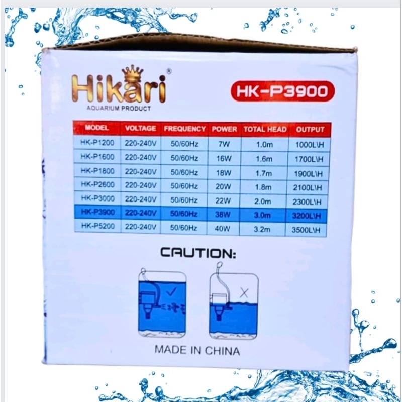 Pompa aquarium kolam HIKARI HK P 3900