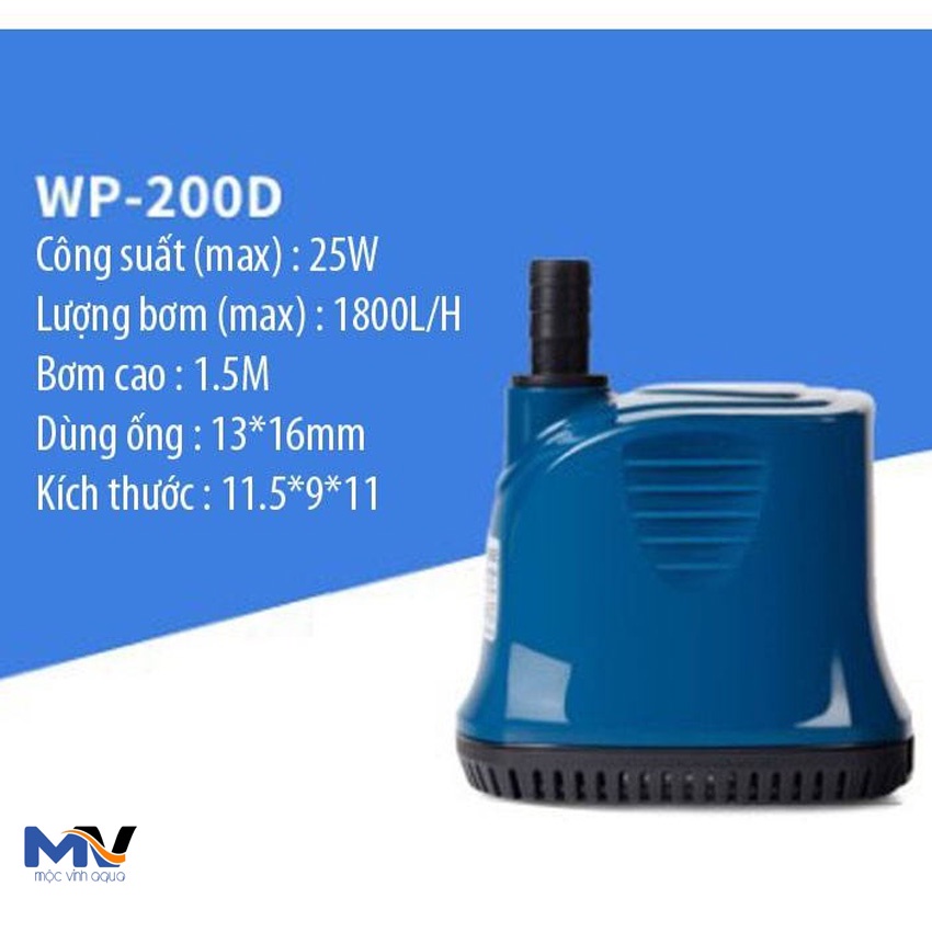 Máy bơm nước máy bơm hút đáy bể cá Sobo WP-100D/200D/300D/500D siêu bền