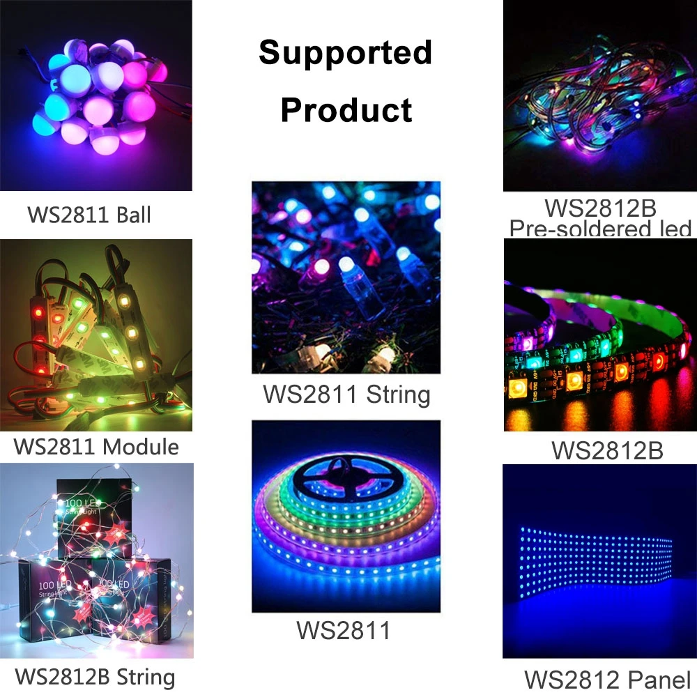 17 Key Usb Led Rf Usb/dc Mini 3keys Rf 14/17/21keys Led Pixel Strip Controller For Ws2811 ...