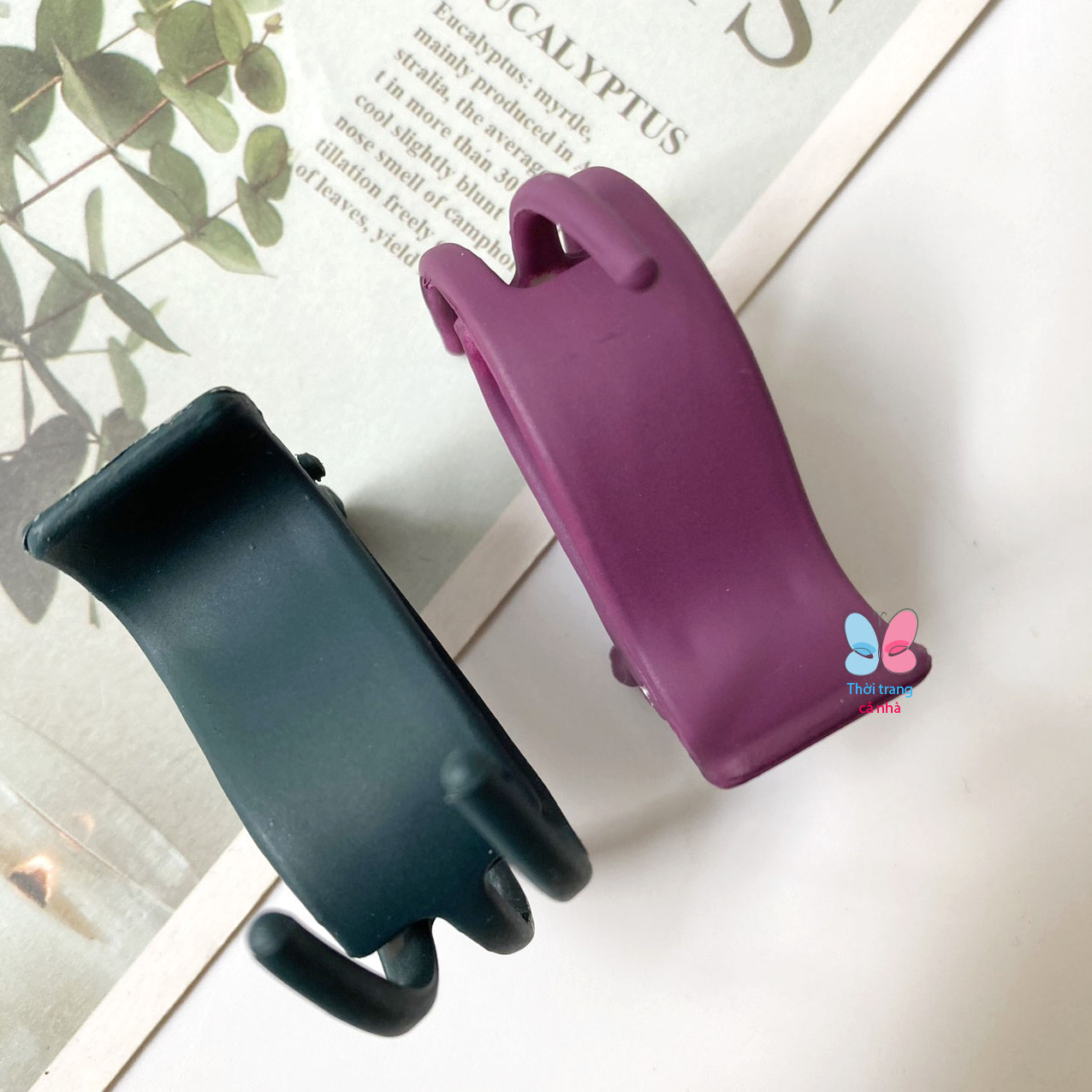 3-Tooth, 5-Tooth Folding Hair Clip, Matte Color, Type 1, Dbt28