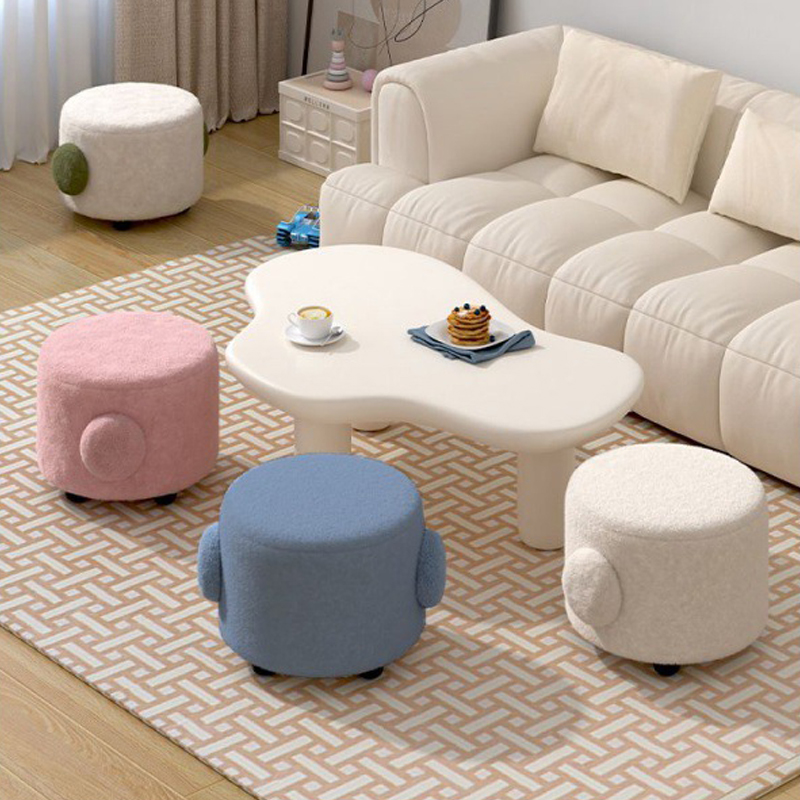 Small round stool Sitting room tea table stool Shoe changing stool Children's stool Bench, stool, floor chair A small chair, a low stool