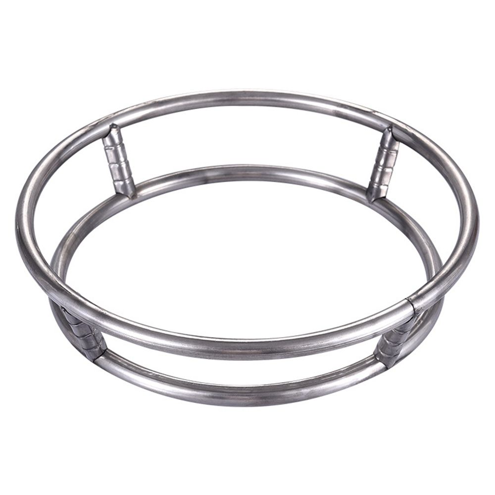 Perbush 1pcs stainless steel for pot gas stove fry pan double ring rack diameter 23/26/29cm kitchen supplies holder shelf wok rack