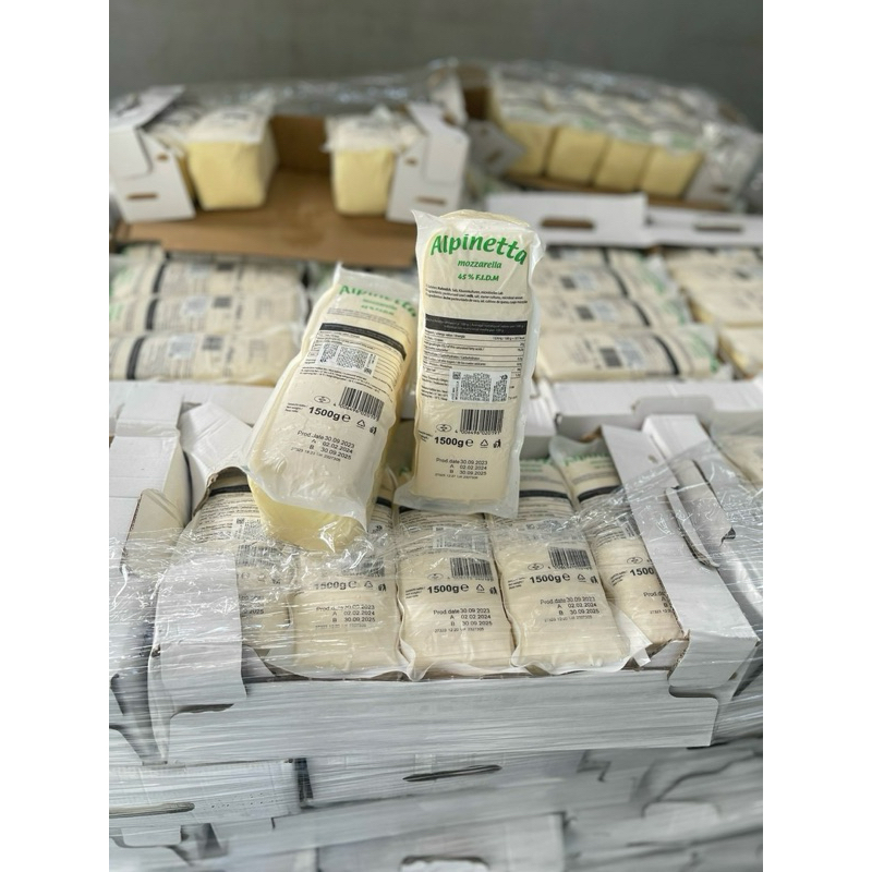 Phô mai khối 1,5kg Alpinetta mozzarella Đức