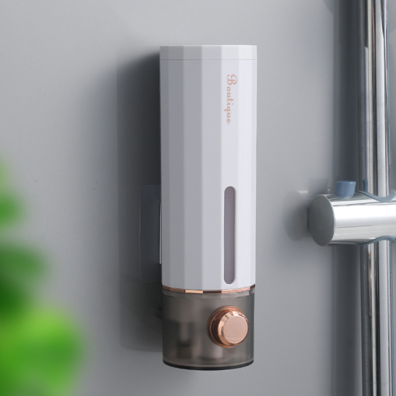 Press soap dispenser foam hand cleaner bracket hotel shower gel wall hanging box soap dispenser hand cleaner bottle