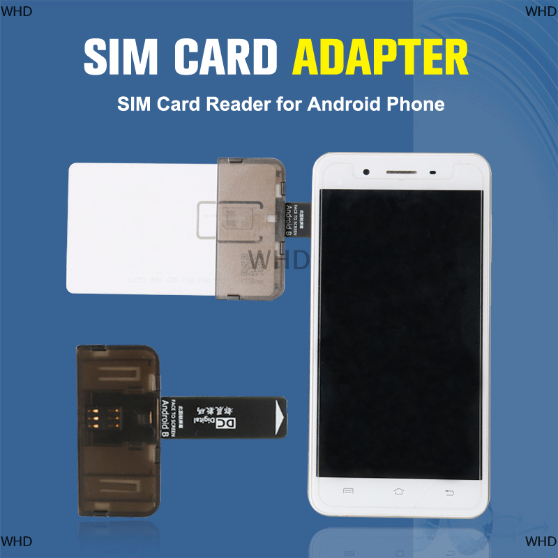 THM 1PC thẻ Sim Adapter Sim đầu đọc thẻ mini Sim nano cho điện thoại Android (plug and play) moble Phụ kiện điện thoại