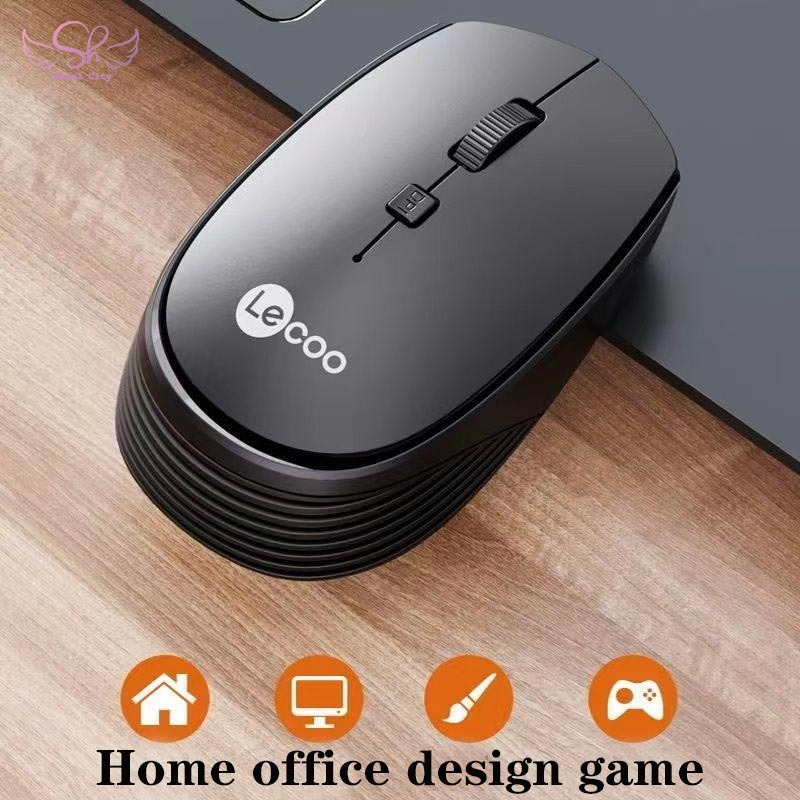 Lenovo WS202 Wireless Mouse 2.4GHz 1200DPI USB Receiver Portable Optical Mouse Mice For PC Notebook Computer