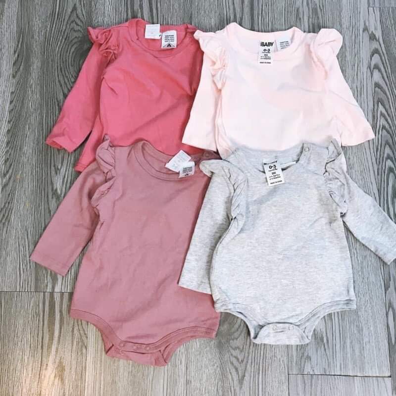 [THANH LÝ] BODYSUIT DÀI TAY BÉ GÁI SIÊU XINH [H&M] [NEW 100%]