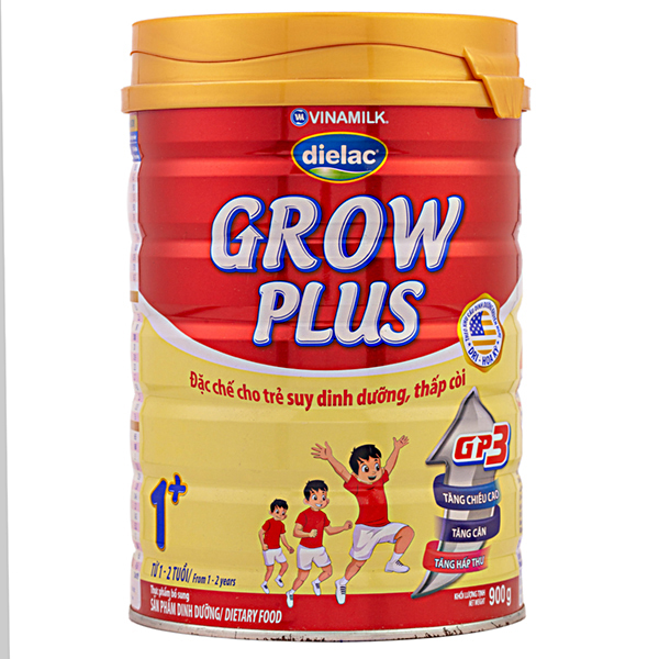 Sữa Bột Dielac Grow Plus 1+ Hộp Thiếc 900g