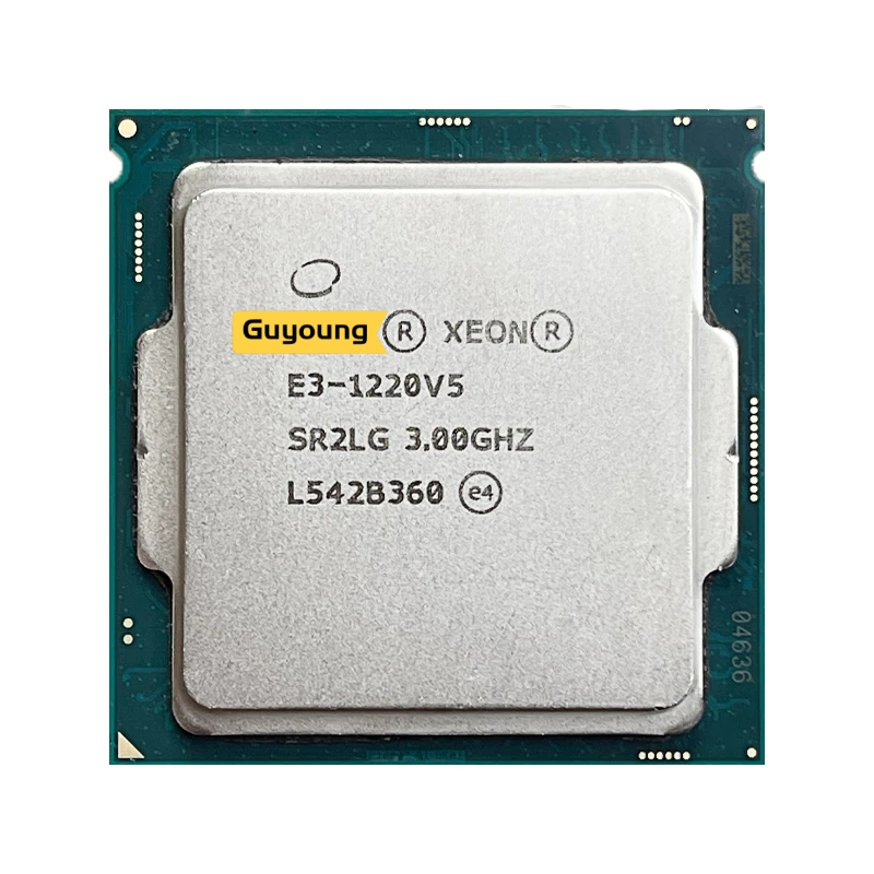Thiết bị xử lý quad-core cpu 80w lga 1151 yzx xeon e3-1220 v5 e3-1220v5 3.0ghz