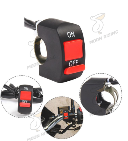 Motorcycle ON OFF SWITCH ATV 7/8 Handlebar Headlight Fog Spot Light ON ...
