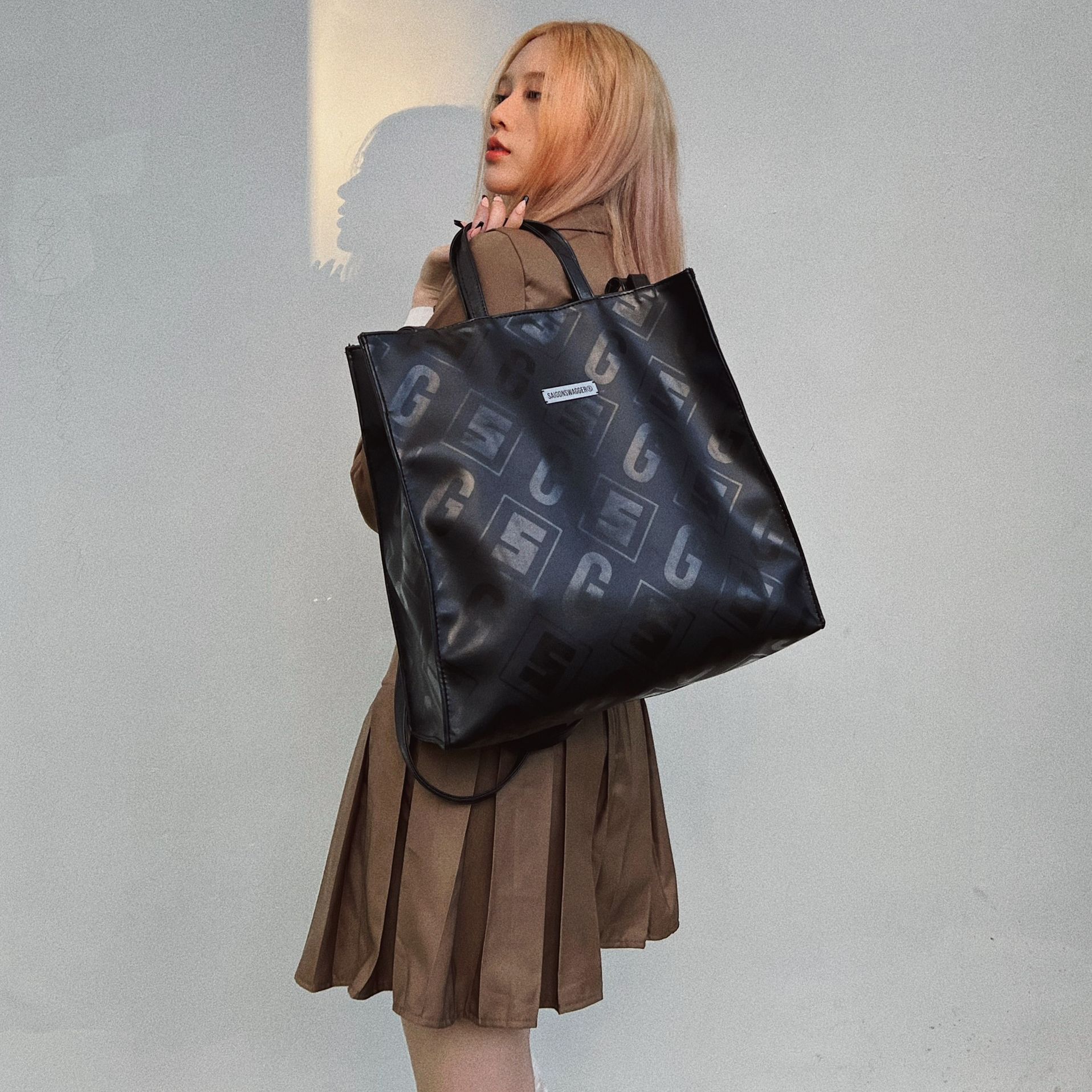 Túi Tote Chất Liệu Da Cao Cấp SAIGON SWAGGER® Eclipse Leather Tote Bag