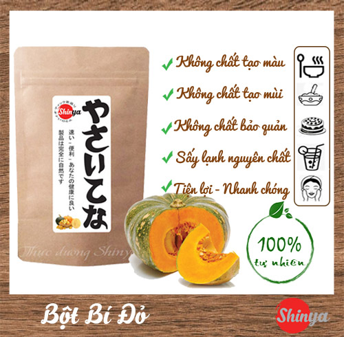 BỘT BÍ ĐỎ NGUYÊN CHẤT 50G