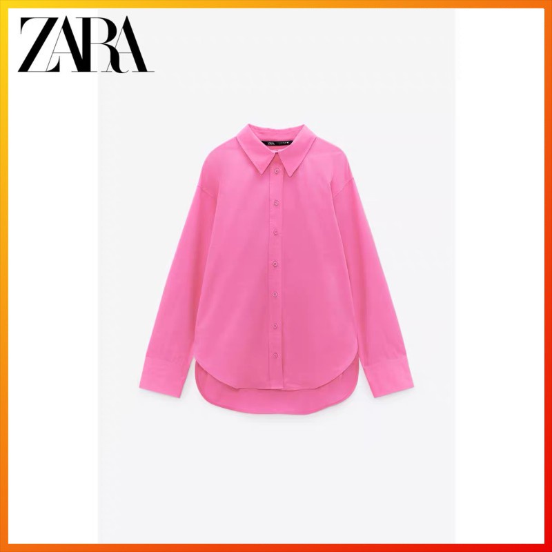 Zara blouse poplin Áo Sơ Mi cotton 2558335