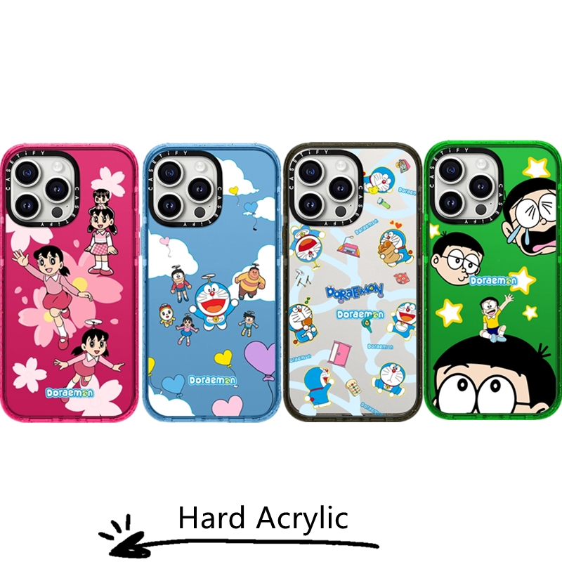 CASETiFY Doraemon Hard Case For iPhone 15 14 Plus 11 12 13 Pro 15Pro Max impact Clear Acrylic Casing Cover