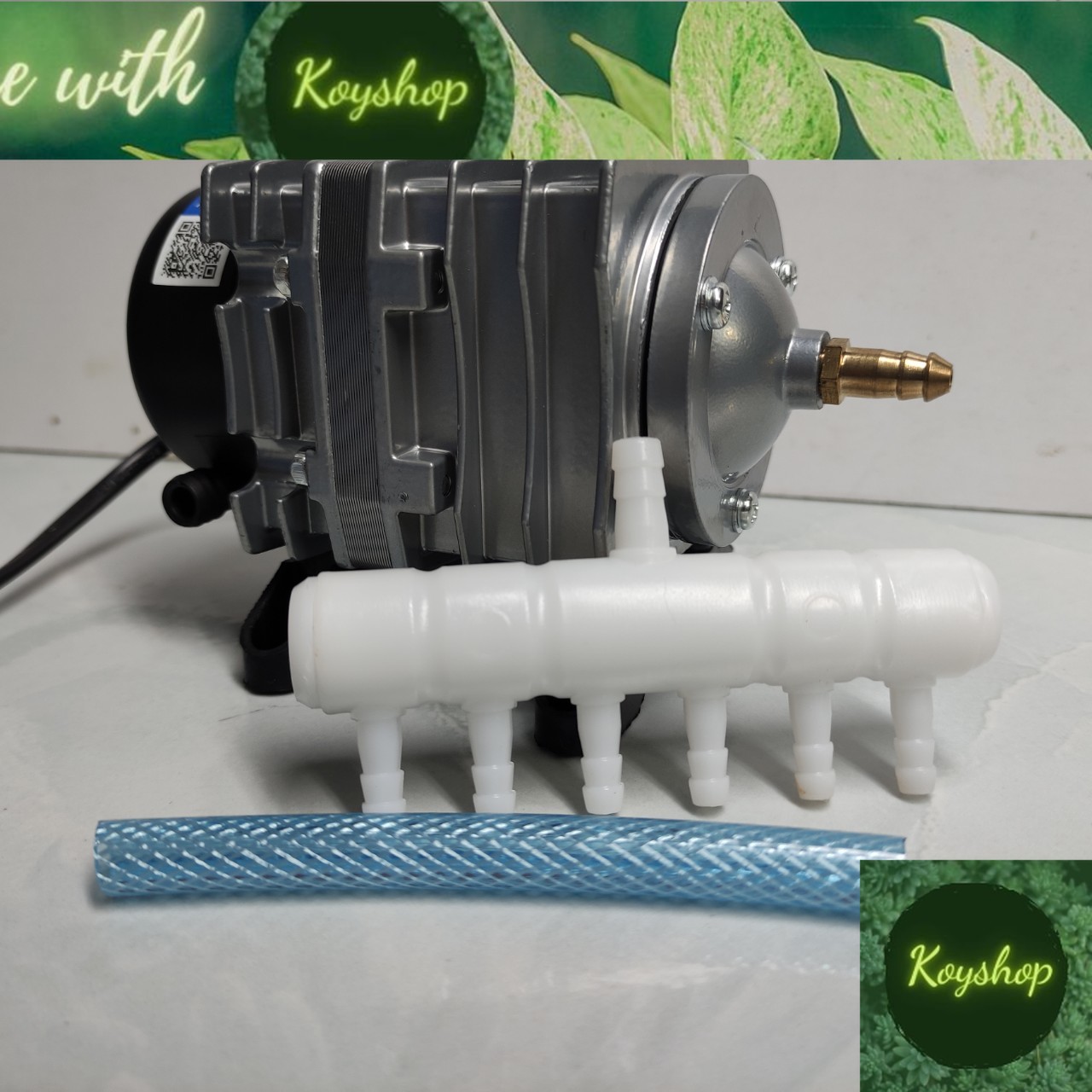 Máy sủi oxy aco resun 001 18w, sục khí, thổi khí cho hồ cá cảnh - 6 vòi