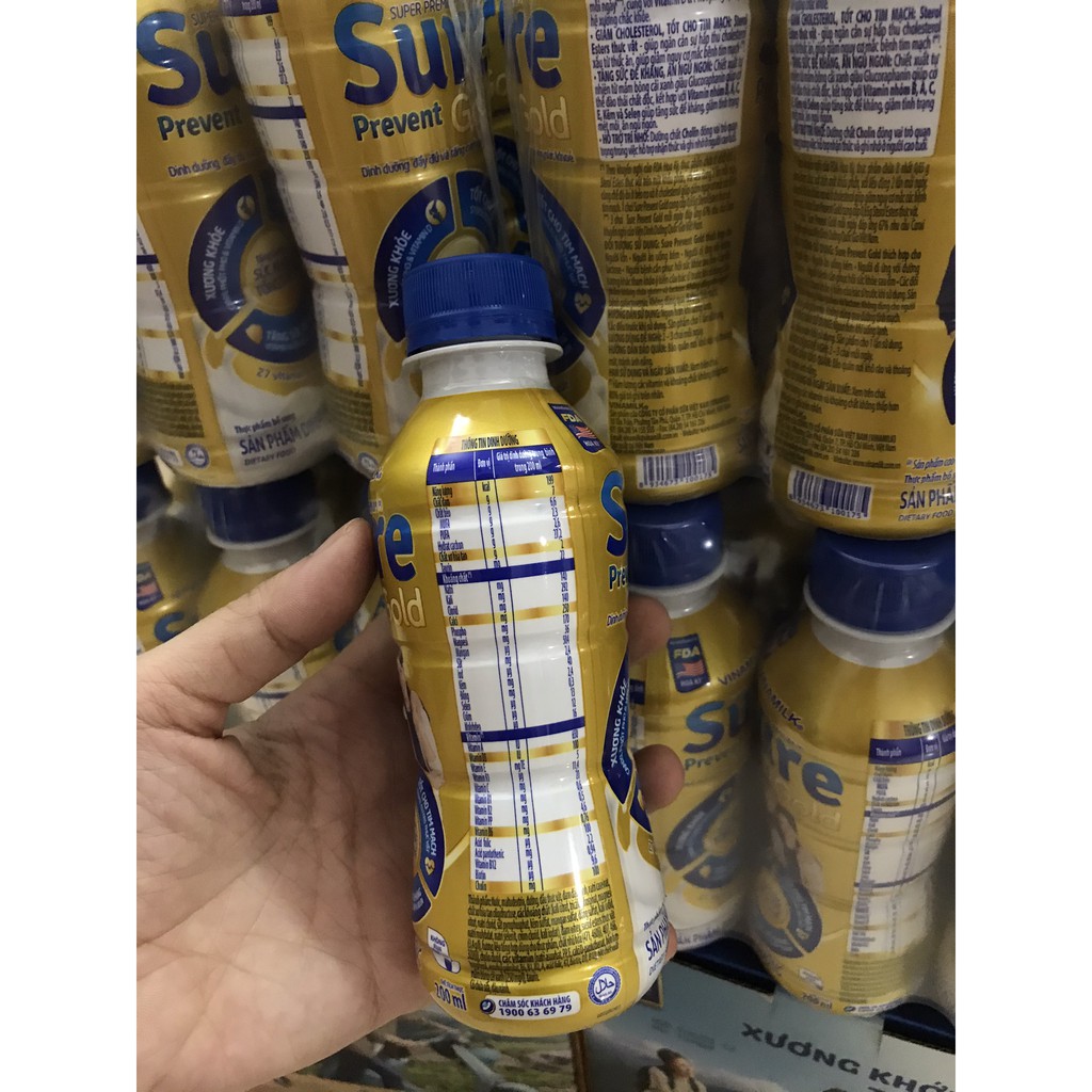 Sữa bột pha sẵn Sure Prevent 200ml  (lốc 6)