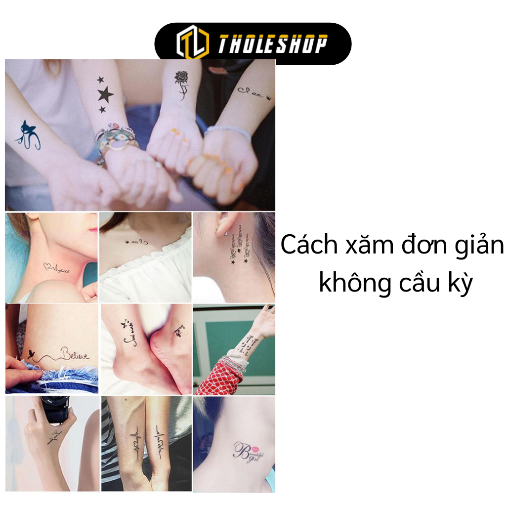 Set 30 Miếng Dán Hình Xăm Nước Dán Tatoo Xăm Tạm Thời | Giasibienhoa.com