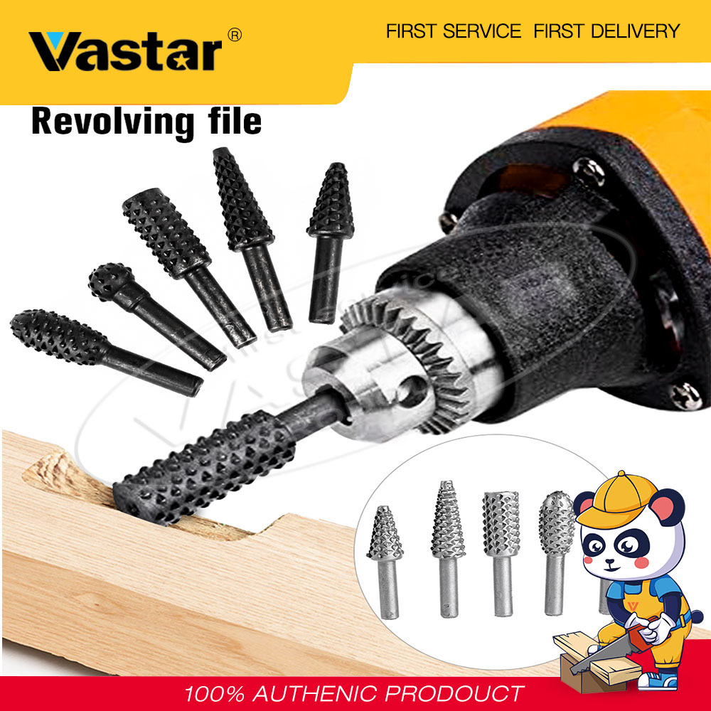 Vastar 5pcs Hss Rotary Files Burr Drill Rotating Woodworking Tools