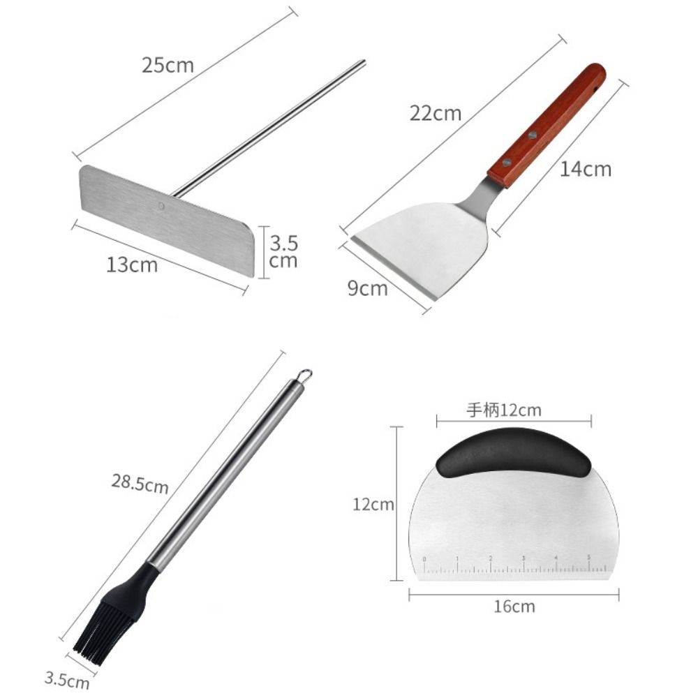 Kitchen Accessories Stainless Steel Crepes Spreader Rustproof T Shaped ...
