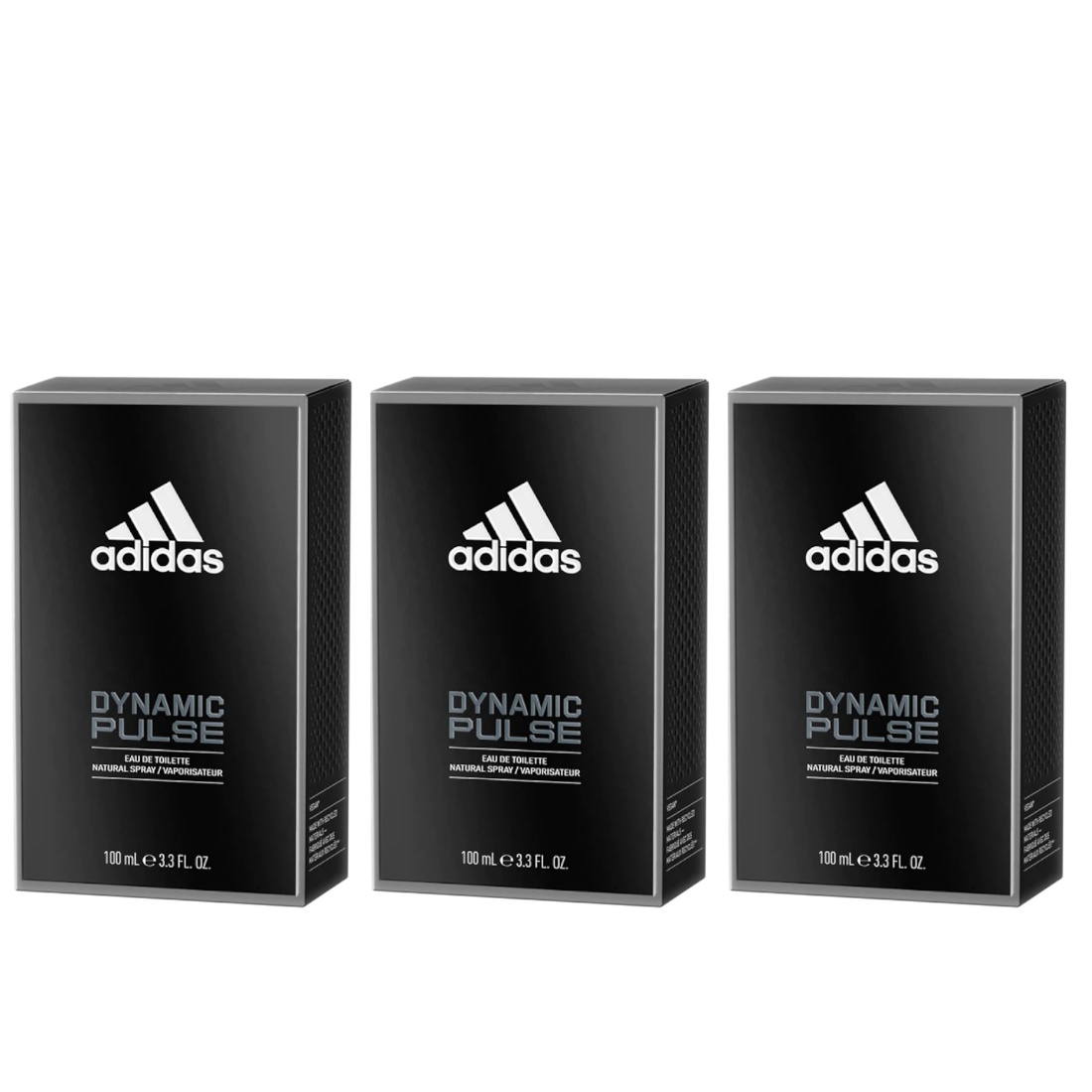 BUNDLE OF 3) ADIDAS DYNAMIC PULSE EDT 100ML BEAUTY LANGUAGE