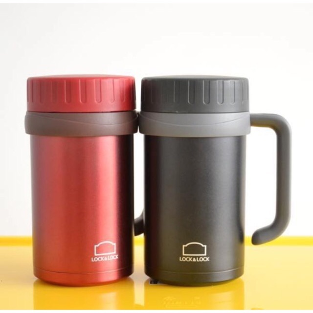 Cốc Giữ Nhiệt LocknLock 500ml LHC9002B Màu Đỏ Basic Table Mug