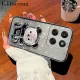 New Phone case Moto Edge 60 Fusion Back cover with Gradient 3D Bear Folding Stand Bracket Luxury Slim Plating Glitter Girls For Motorola Moto Edge60 Fusion case. 
