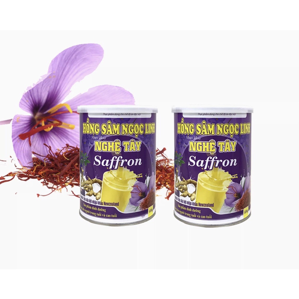 Sữa bột Hồng Sâm Ngọc Linh Nghệ Tây Saffron tăng cường sức đề kháng