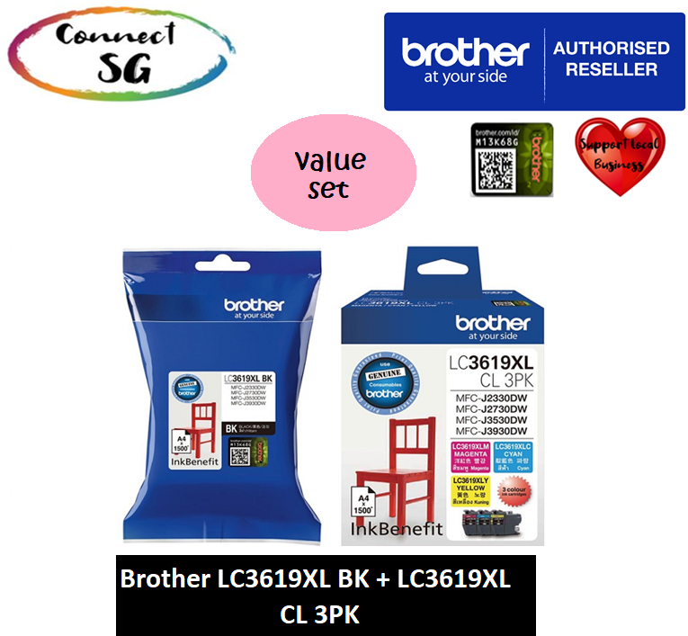 Brother LC3619XL CL 3PK Ink Cartridge l 