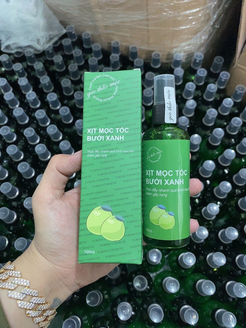 Xịt mọc tóc bưởi xanh bao thơm