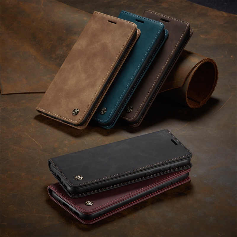 Flip Leather Phone Case For Xiaomi Redmi Note 13 Pro Note13 Note13Pro Note13 4G 5G 2024 Casing Matte PU Card Slot wallet Bracket Shockproof Protection Cases Cover