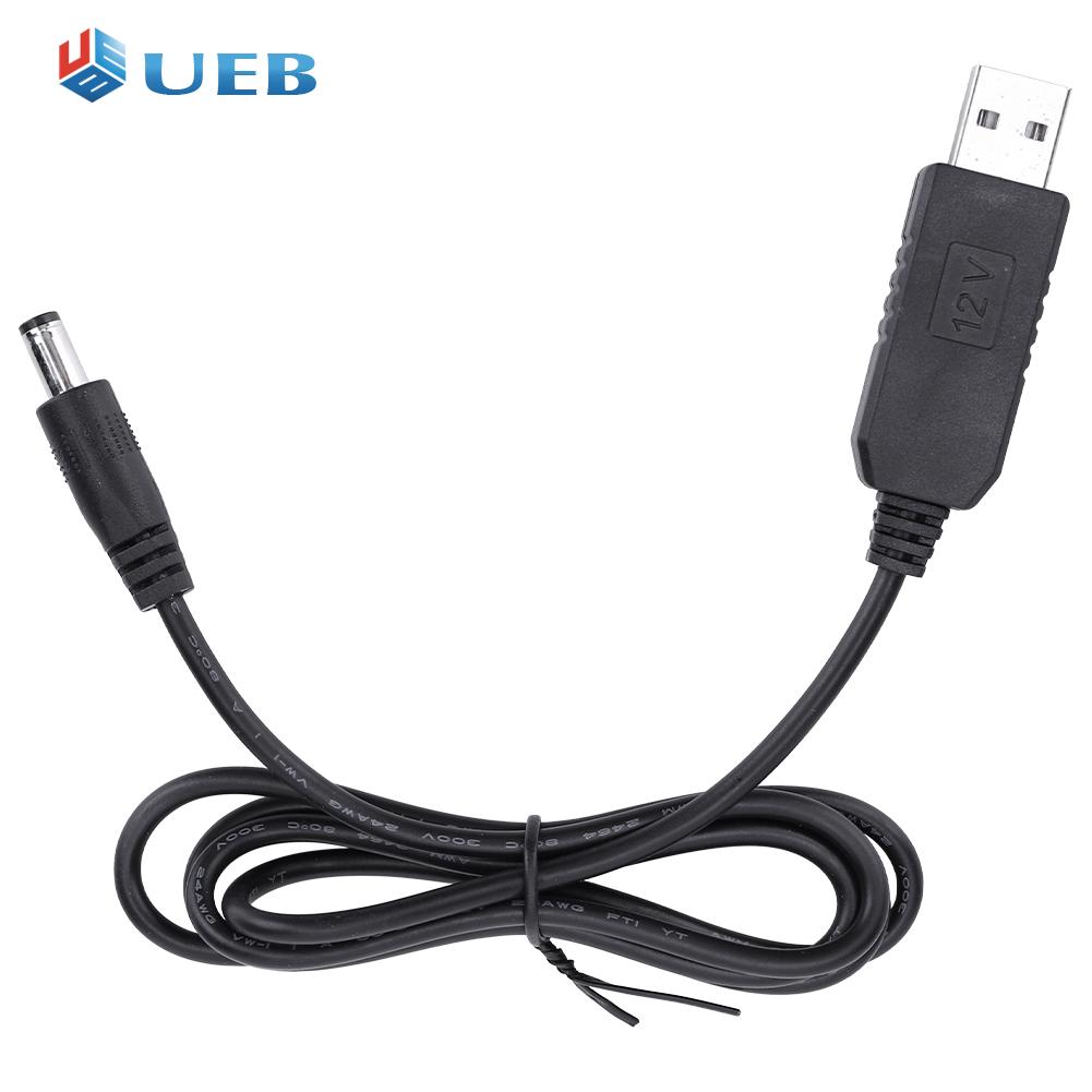 Usb power boost line dc to dc 5v/9v/12v usb voltage boost converter cable 2.1x5.5mm plug