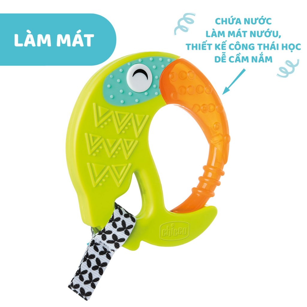 Gặm nướu hình vẹt vui nhộn Chicco