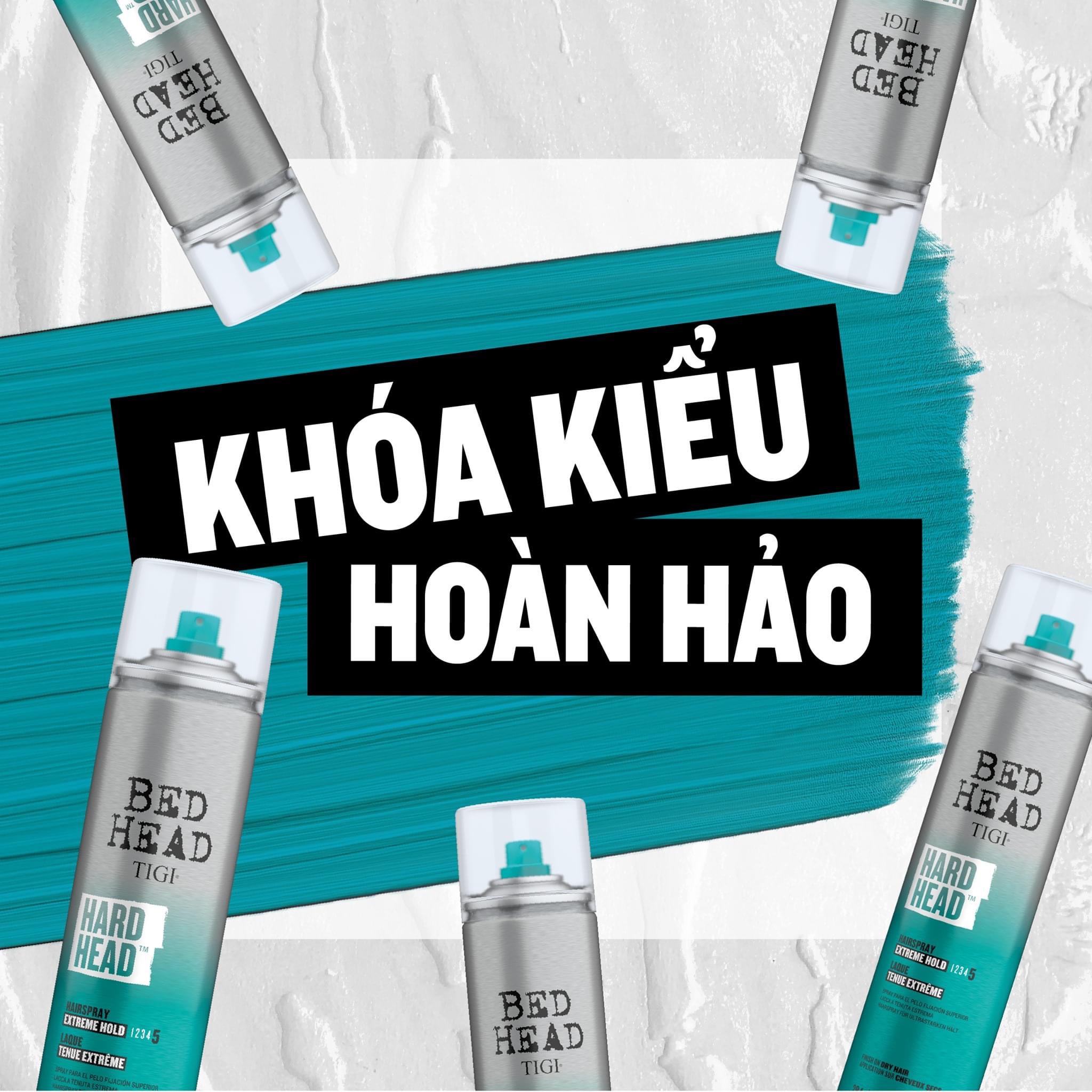 Keo Xịt Giữ Nếp Tóc TIGI Bed Head Hard Head Hairspray