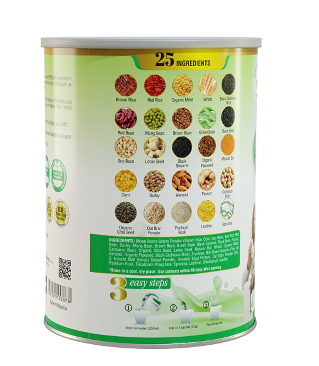 Combo 1 Thùng (6 lon 750g) Sữa Hạt Ngũ Cốc 25 Green Nutri